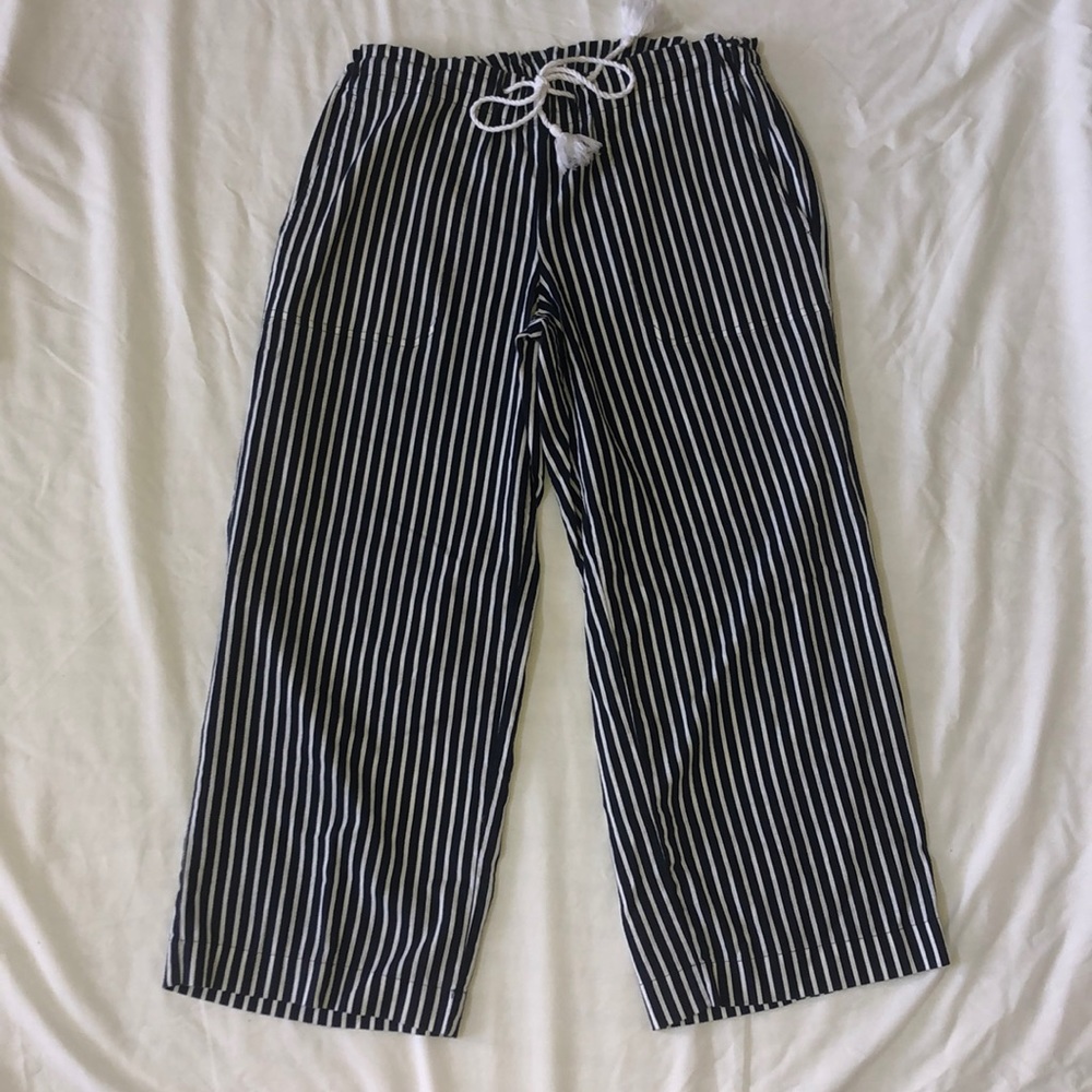 Ralph Lauren Navy & White Stripe Pants Size Small